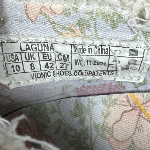 Vionic Laguna Slip On Womens Size 10 White Espadrilles Beach Canvas Cotton *Flaw - Picture 2 of 13